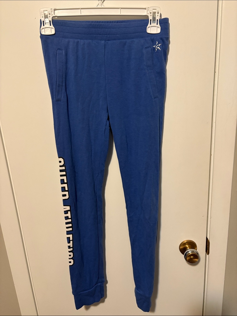 Cheer Athletics Delta Royal Blue Kids Jogger Sweatpants with White Side Logo